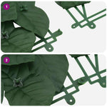 Balcony Screen with Dark Green Leaves 400x150 cm 315492