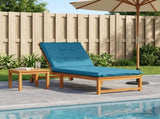 Sunlounger Cushion GEMERT 100% Polyester Light Blue 947448