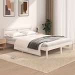 Bed Frame without Mattress 120x190cm White Small Double 810401
