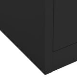 Office Cabinet Anthracite 90x40x102 cm Steel 336408