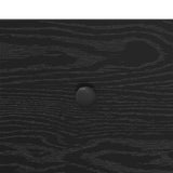 Bedside Cabinet Black Oak 40 x 36.5 x 50 cm Engineered Wood 8007623