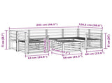 Sofa Sets Solid Acacia Wood 3391484