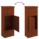 Parcel Drop Box Rusty 44.5 x 29 x 110.5 cm Weathering Steel 874932