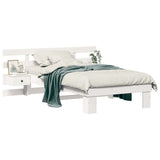 Bed Frame with Headboard White 80 x 200 cm Solid Pine Wood 872714