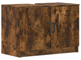 2 Piece Bathroom Cabinet Set UTRECHT Smoked Oak Engineered Wood 3418058