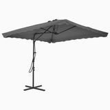 Garden Parasol with Steel Pole 250x250 cm Anthracite 44883