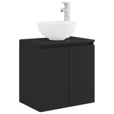 Bathroom Cabinet Set 3 pcs Black 49.5 x 41 x 64.5 cm 3405628
