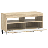 LED TV Cabinet ZWOLLE Sonoma Oak Engineered Wood 896557