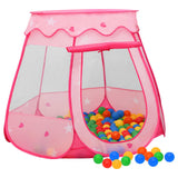 Children Play Tent with 250 Balls Pink 102x102x82 cm 3107724