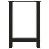 Dining Table Legs Black 2 pcs 50x cm Steel 4013300