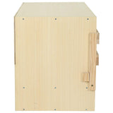 Chicken Laying Nest 3 Compartments 96x40x45 cm Solid Pine Wood 170656