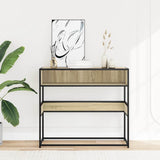 Console Table Sonoma Oak 90x35x80 cm Engineered Wood 849170