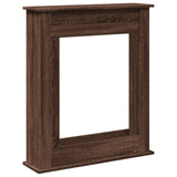 Fireplace Surround Brown Oak 75x20x87.5 cm Engineered Wood 854586