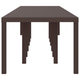 Garden Table Brown 400 x 100 x 73 cm Poly Rattan 3378529
