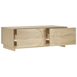 Coffee Table Sonoma Oak 102 x 50.5 x 35 cm Engineered Wood 8011452