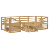 Outdoor Sofa Set 7 pcs White Solid Acacia Wood 3391489