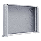 Firewood Rack with Rain Cover 200x25x150 cm Galvanised steel 4100710