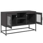 ZNTS TV Cabinet Black 100.5x39x60.5 cm Steel 853380