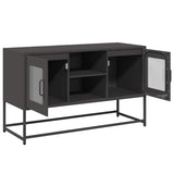 ZNTS TV Cabinet Black 100.5x39x60.5 cm Steel 853380