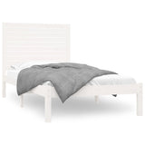 Bed Frame without Mattress White 90x200 cm Solid Wood 3104594
