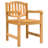 7 Piece Garden Dining Set Solid Wood Teak 3157932