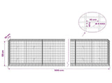 Gabion with 5 mm Wire and 5x10 cm Mesh 500x50x100 cm 3464740