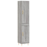 Highboard Grey Sonoma 34.5x34x180 cm Engineered Wood 3199103