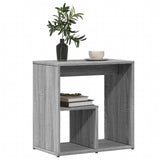 ZNTS Side Tables 2 pcs Grey Sonoma 50x30x50 cm Engineered Wood 840566