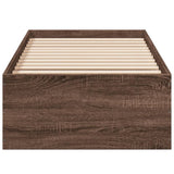 Bed Frame without Mattress Brown Oak 100x200 cm 3281055