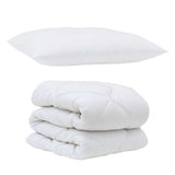 Duvet with Pillow 2 pcs White Microfiber 3376660
