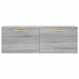 Wall Cabinet Grey Sonoma 100x36.5x35 cm Engineered Wood 830122