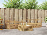 Outdoor Sofa Set 5 pcs White Solid Acacia Wood 3391334