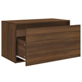 Hall Bench 80x40x45 cm Brown Oak Engineered Wood 816049