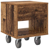 Bedside Table Old Wood 40.5 x 40 x 48 cm Engineered Wood 891068