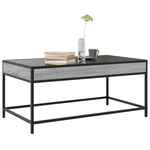 ZNTS Coffee Table with Infinity LED Grey Sonoma 90x50x41 cm 847690