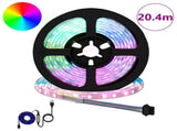 LED Strip 12 pcs Black and Transparent 1700 mm 3429109