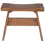 Stool Natural 40 x 25 x 31 cm Mahogany Wood 42012397