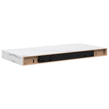 Wall Shelf 4 pcs White Marble 50 x 23.5 x 4 cm Engineered Wood 42019967