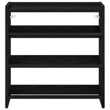 Shoe Rack Black 60x25x62 cm Engineered Wood 859888