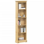 ZNTS Bookcase Corona 46x20x170 cm Solid Wood Pine 4002779