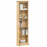 ZNTS Bookcase Corona 46x20x170 cm Solid Wood Pine 4002779