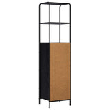 Highboard Black Oak 40 x 33 x 161 cm Engineered Wood 8013866