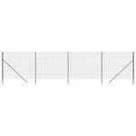 Wire Mesh Fence Anthracite 2.2x10 m Galvanised Steel 154231