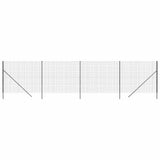 Wire Mesh Fence Anthracite 2.2x10 m Galvanised Steel 154231