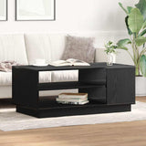 Coffee Table Black Oak 102 x 55 x 43 cm Engineered Wood 862713