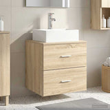 Wall-Mounted Sink Vanity Sonoma Oak 49.5 x 41 x 62.5 cm 890280