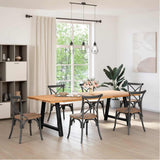 Dining Table Legs A-Shaped 2 pcs Black 90x cm Steel 4012860
