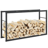 Firewood Rack Black 110x30x61 cm Steel 4018466