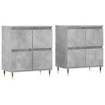 Sideboards 2 pcs Concrete Grey Engineered Wood 3190169