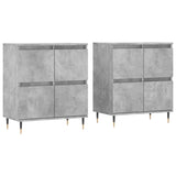 Sideboards 2 pcs Concrete Grey Engineered Wood 3190169